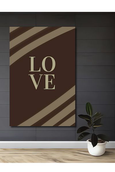 Teona Ahşap Casa dreptunghiulară din lemn MDF minimalistă tematică dragoste, pictură murală la locul de muncă