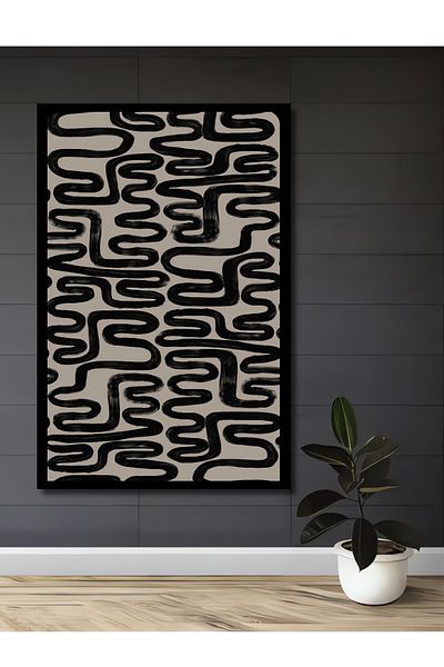Teona Ahşap Model ondulat abstract din lemn MDF dreptunghiular decorativ pentru casa, locul de munca pictura pe perete