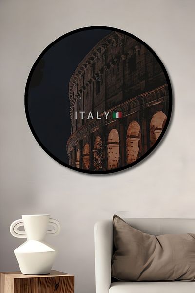 Teona Ahşap Colosseumul Roman Noapte Decorativ Lemn MDF Casă Rotundă, Pictură Perete Locul de Muncă