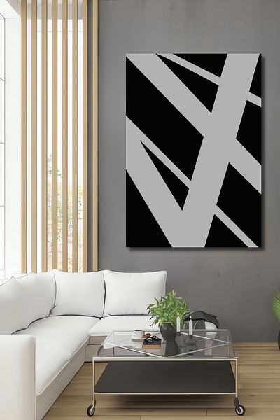 Teona Ahşap Model Geometric Modern Decorativ Lemn MDF Dreptunghi Acasă, Locul de Muncă Pictură Perete