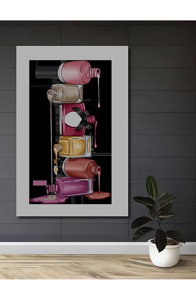 Teona Ahşap Sticle colorate de lac de unghii Decorative din lemn MDF dreptunghiular pentru casa, locul de munca pictura pe perete