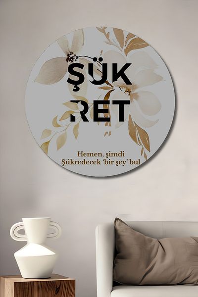 Teona Ahşap Thanksgiving Inspiration Decorativ Lemn MDF Rotund Acasă, Locul de Muncă Pictură Perete