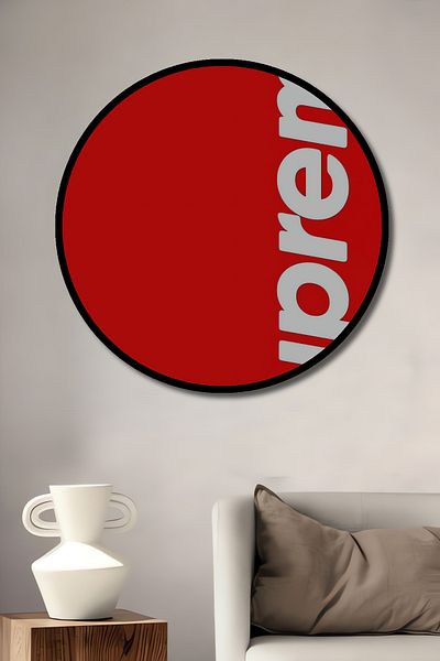 Teona Ahşap Supreme Fashion Passion Decorativ Lemn MDF Rotund Acasă, Locul de Muncă Pictură Perete
