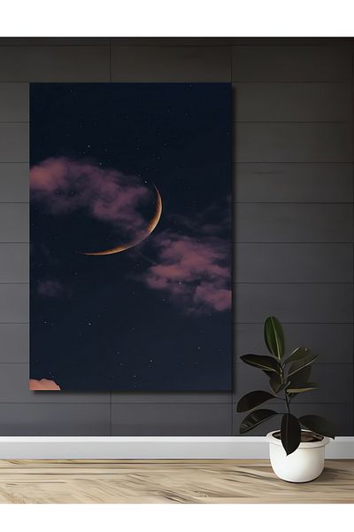 Teona Ahşap Lumina Lunii și Norii Decorativ Lemn MDF Dreptunghi Acasă, Locul de Muncă Pictură Murală