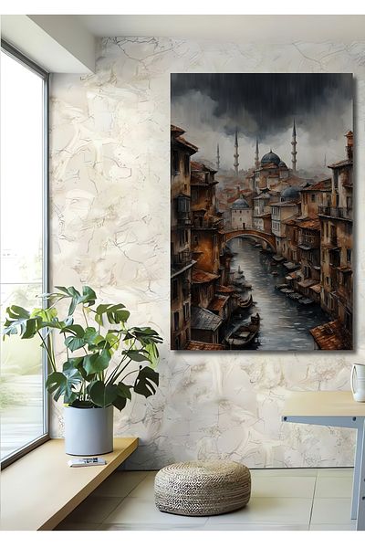 Teona Ahşap Arhitectura otomană în canale decorative din lemn MDF dreptunghiular pentru casă, loc de muncă pictură murală