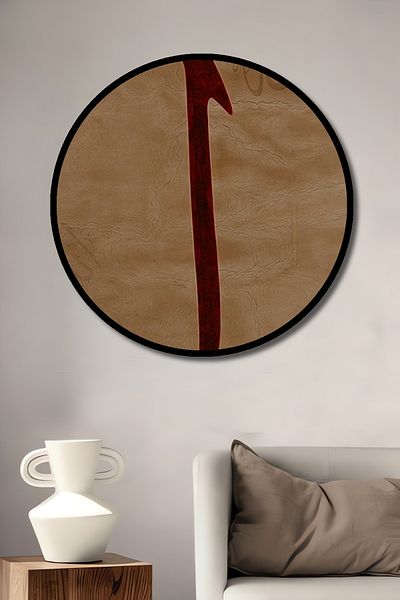 Teona Ahşap Caligrafie Decorativ Lemn MDF Rotund Acasă, Locul de Muncă Pictură Perete
