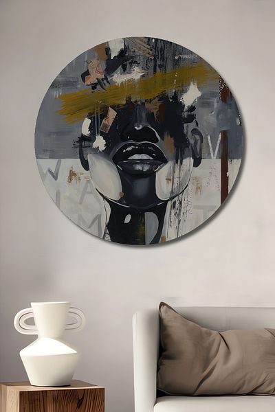 Teona Ahşap Cap Mixed Art Decorativ Lemn MDF Rotund Acasă, Locul de Muncă Pictură Perete