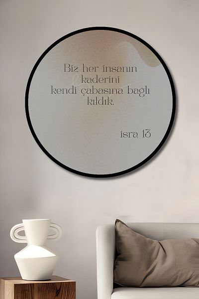 Teona Ahşap Ilustrație Puterea Sfintei Destine Lemn MDF Rotund Decorativ Acasă, Locul de Muncă Pictură Murală