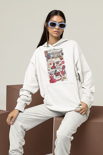 SEVBANO Daily Bugle Printed Unisex Oversize Spiderman Hoodie