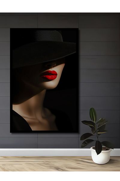 Teona Ahşap Buze Roșii Minimalist Lemn MDF Dreptunghi Decorativ Acasă, Locul de Muncă Pictură Perete