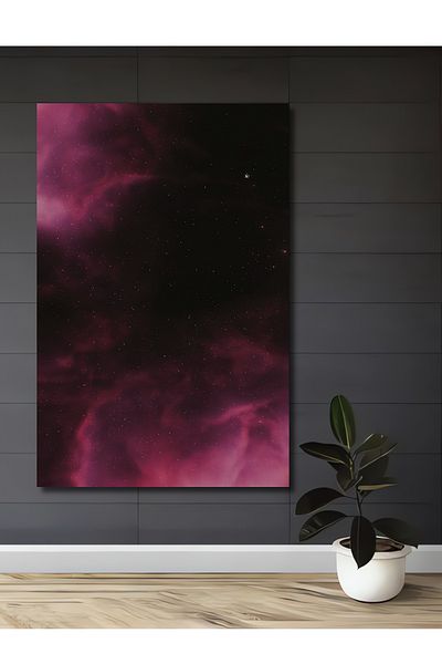 Teona Ahşap Space Pink Bulucu Lemn MDF Dreptunghi Decorativ Acasă, Locul de Muncă Pictură Murală