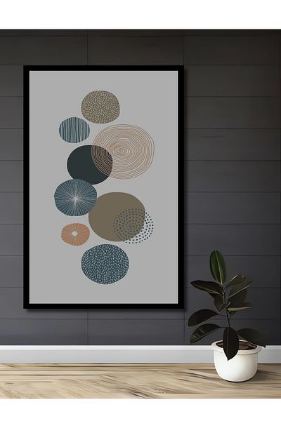 Teona Ahşap Cerc geometric modelat decorativ din lemn MDF dreptunghiular pentru pictura de perete acasa, loc de munca