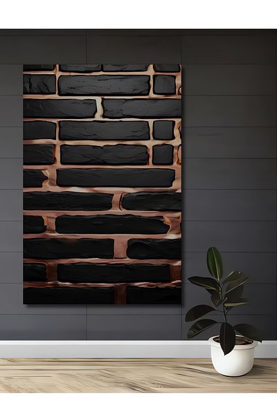 Teona Ahşap Stil industrial modern din lemn MDF dreptunghiular decorativ pentru casă, loc de muncă pictură murală