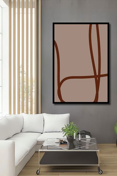 Teona Ahşap Linii abstracte moderne decorative din lemn MDF dreptunghiular pentru pictura de perete acasă, la locul de muncă