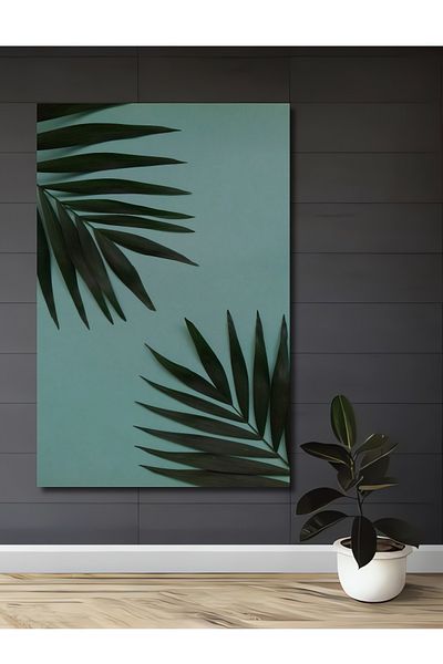 Teona Ahşap Frunze Tropicale Decorative Lemn MDF Dreptunghi Acasă, Locul de Muncă Pictură Perete