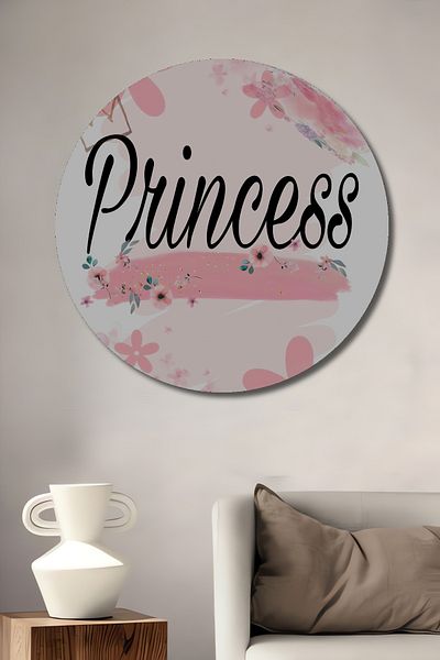 Teona Ahşap Prințesă Lemn MDF Rotund Decorativ Acasă, Locul de Muncă Pictură Perete