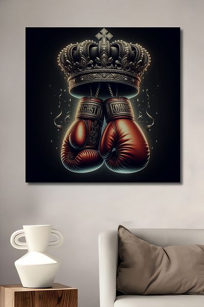 Teona Ahşap Mănuși de box King Decorative Lemn MDF Dreptunghi Acasă, Locul de Muncă Pictură Perete