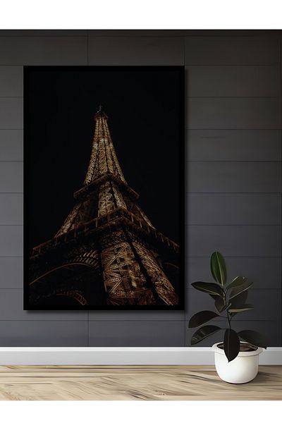 Teona Ahşap Turnul Eiffel din Paris Decorativ din lemn MDF dreptunghiular pentru casa, locul de munca pictura pe perete