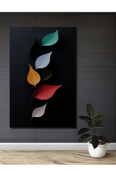 Teona Ahşap Frunze colorate Decorative Minimaliste Lemn MDF Dreptunghi Acasă, Locul de Muncă Pictură Perete