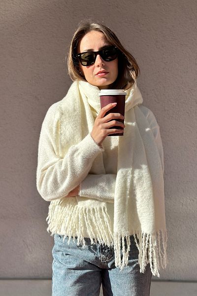 novon Cairo Bouclé 100% Boucle Soft Touch Premium Scarf