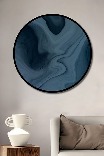 Teona Ahşap Abstract Wave Art Decorativ Lemn MDF Rotund Acasă, Locul de Muncă Pictură de perete
