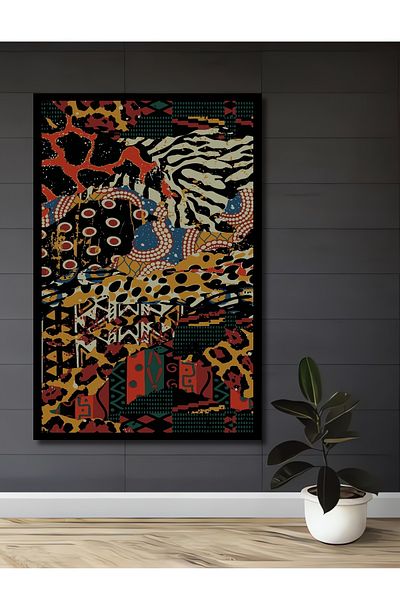 Teona Ahşap Colorat Wild Nature Lemn MDF Dreptunghi Decorativ Acasă, Locul de Muncă Pictură Murală