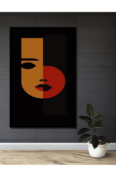 Teona Ahşap Față minimalistă modernă decorativă din lemn MDF dreptunghiulară pentru pictură de perete acasă, la locul de muncă