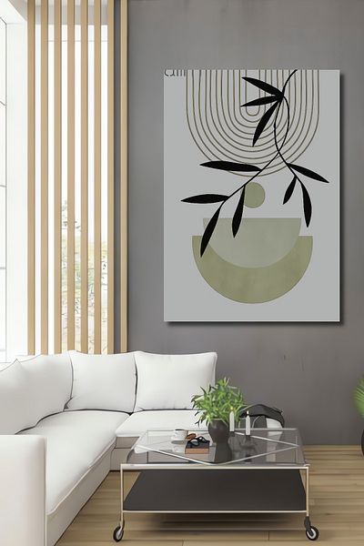 Teona Ahşap Decorativ din lemn MDF dreptunghiular inspirat de natură geometrică pentru pictură de perete acasă, la locul de muncă