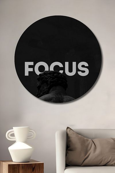 Teona Ahşap Focus Decorativ Lemn MDF Rotund Acasă, Locul de Muncă Pictură Perete