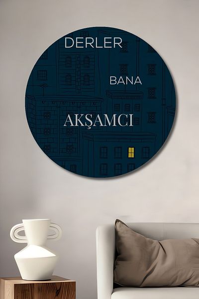 Teona Ahşap Derler Bana Eveninger Decorativ Lemn MDF Rotund Acasa, Locul de Muncă Pictură de perete