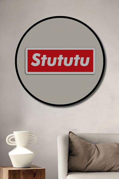 Teona Ahşap Stututu Decorativ Lemn MDF Rotund Casa, Locul de Muncă Pictură Perete