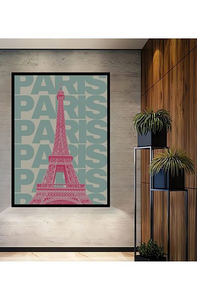 Teona Ahşap Turnul Eiffel Paris Lemn MDF Dreptunghi Decorativ Acasă, Locul de Muncă Pictură Perete
