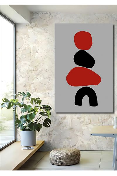 Teona Ahşap Minimalist Geometric Lemn MDF Dreptunghi Decorativ Acasă, Locul de Muncă Pictură Perete