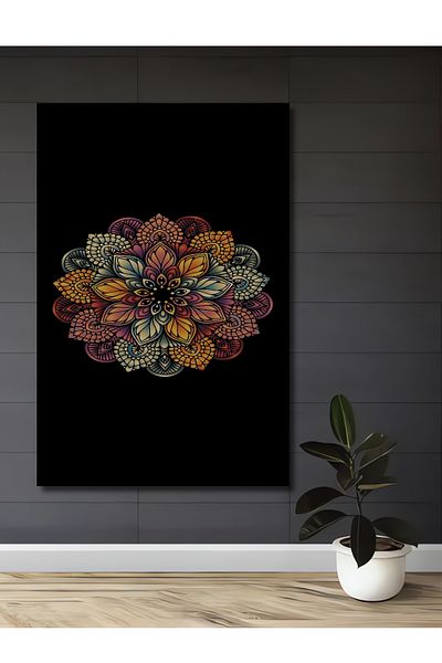 Teona Ahşap Artă Mandala Colorată Decorativă Lemn MDF Dreptunghi Acasă, Locul de Muncă Pictură Perete