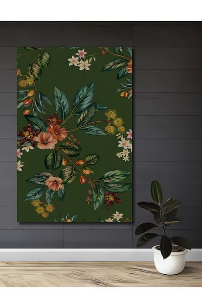 Teona Ahşap Flori tropicale Decorative Lemn MDF Dreptunghi Acasă, Locul de Muncă Pictură Perete