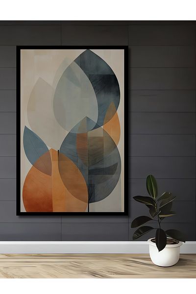 Teona Ahşap Modern Geometric Abstract Lemn MDF Dreptunghi Decorativ Acasă, Locul de Afaceri Pictură Murală