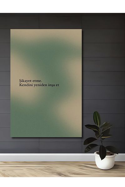 Teona Ahşap Citaturi inspiraționale Lemn MDF dreptunghiular decorativ pentru casă, loc de muncă pictură murală