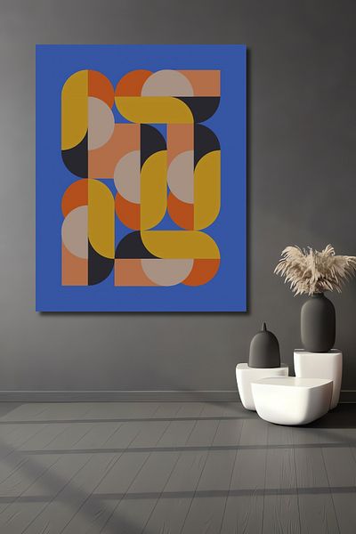 Teona Ahşap Model Geometric Retro Lemn MDF Dreptunghi Decorativ Acasa, Locul de Muncă Pictură Perete