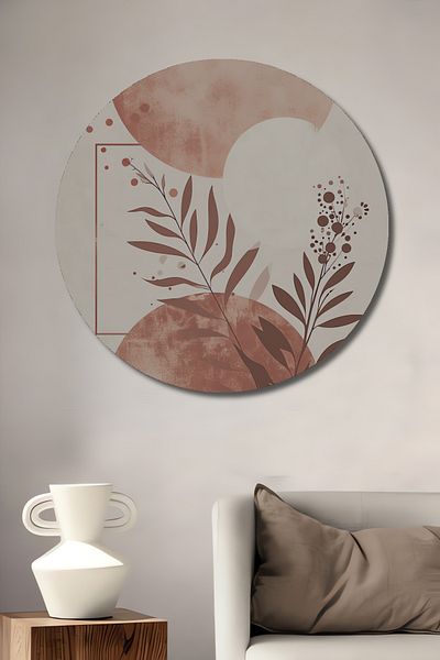 Teona Ahşap Floare Geometrică Suprannaturală Lemn MDF Rotund Decorativ Acasă, Locul de Muncă Pictură Perete