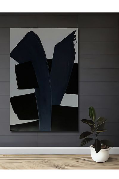 Teona Ahşap Modern Abstract Brush Strokes Decorativ Lemn MDF Dreptunghi Acasă, Locul de muncă Pictură murală