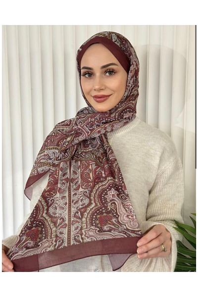 Misa Ethnic Pattern Voile Shawl