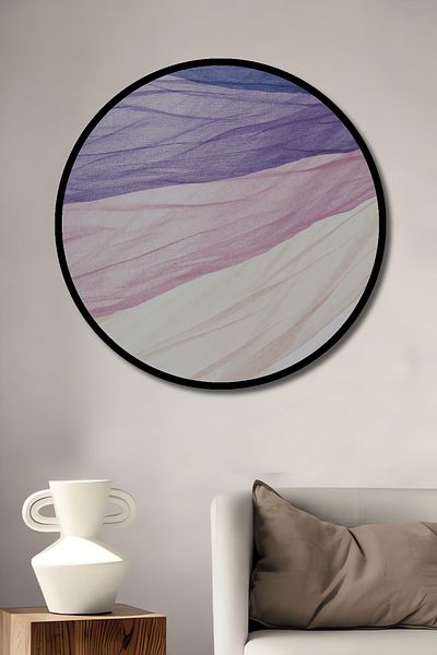 Teona Ahşap Model de val colorat decorativ din lemn MDF rotund pentru pictura de perete acasa, loc de munca