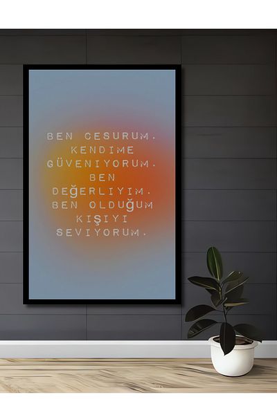 Teona Ahşap Citate încurajătoare din lemn MDF dreptunghiular decorativ pentru casă, loc de muncă pictură murală