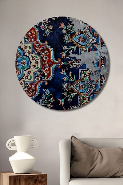 Teona Ahşap Model realizat manual din lemn decorativ MDF rotund pentru pictură pe perete acasă, la locul de muncă