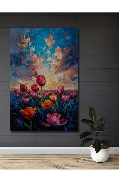 Teona Ahşap Dansul culorilor Grădina de lalele Decorativ Lemn MDF Dreptunghi Acasă, Locul de muncă Pictură murală