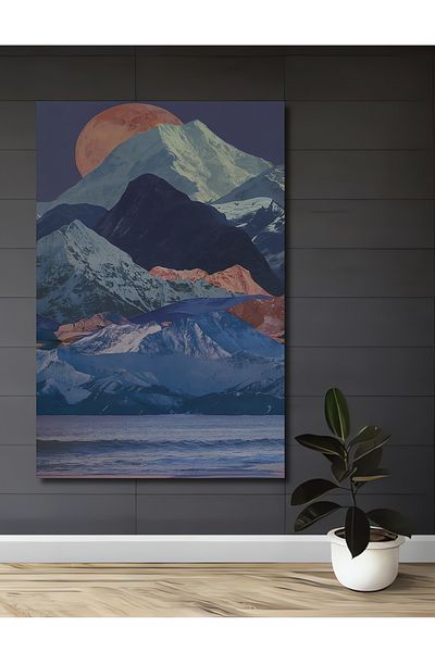 Teona Ahşap Fermecător Moonlight Scenic Decorativ Lemn MDF Dreptunghi Acasă, Locul de Muncă Pictură de perete