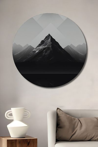 Teona Ahşap Silence of the Mountains Decorativ Lemn MDF Rotund Acasă, Locul de Muncă Pictură Perete