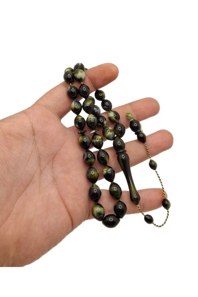 Han Ticarethane Negru Galben Model Special de Lux Pulbere Chihlimbari Tesbih