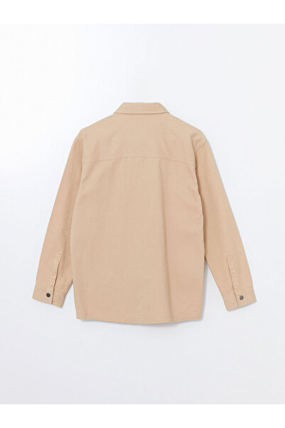 LC Waikiki Lcw Kids Beige Long Sleeve Boy Shirt Jacket