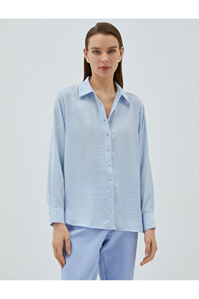 Koton Cămașă de bază cu mânecă lungă cu nasturi